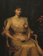 John William Waterhouse Portrait of Miss Margaret Henderson oil on canvas